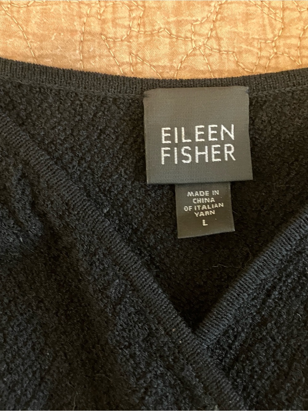Eileen Fisher Wool Crepe Jumper - Picture 4 of 6